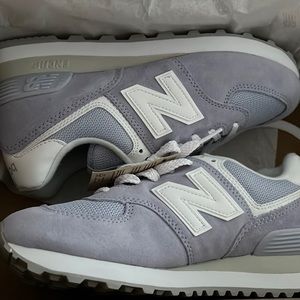 574 purple new balance sneakers